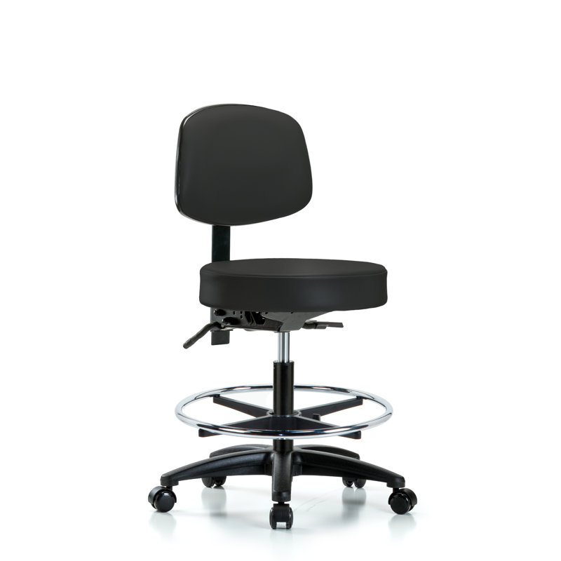 Symple Stuff Monserrat Medium Bench Height Adjustable Lab Stool With